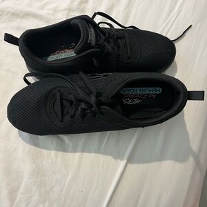 Women’s Black Sketchers Memory Foam Sneakers